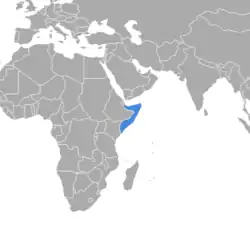 Location of the Somali Republic.