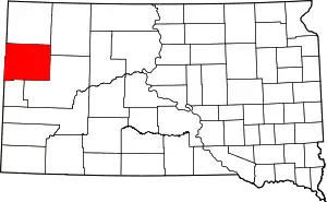 State map highlighting Butte County