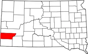 State map highlighting Custer County