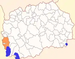 Location of Municipality of Struga