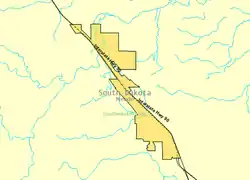 U.S. Census Bureau boundary map of Summerset as of 2008