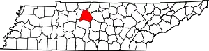 State map highlighting Davidson County