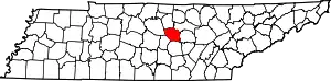 State map highlighting DeKalb County