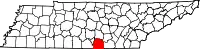 State map highlighting Franklin County