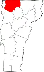 Franklin County map