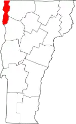 Grand Isle County map