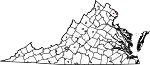 State map highlighting Alexandria