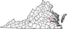 State map highlighting Richmond