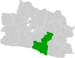 Location within West Java