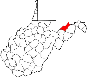 State map highlighting Mineral County