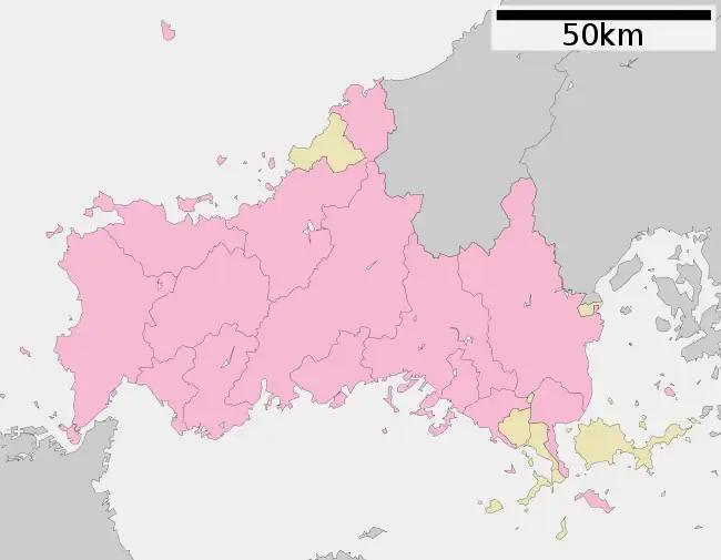 Yamaguchi Prefecture is located in Yamaguchi Prefecture