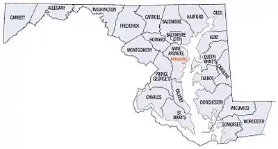 Image 20Maryland's counties (from Maryland)