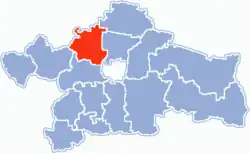 Location within Białystok County