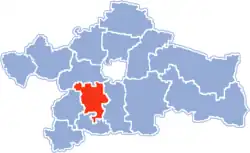 Location within Białystok County