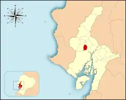 Location in Guayas Province.