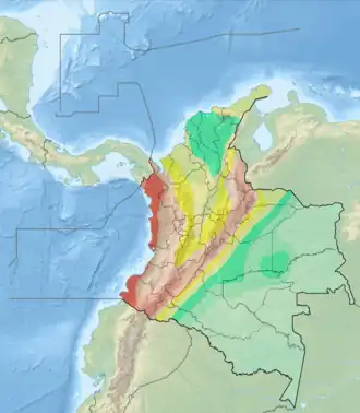 Seismic activity map