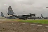 U.S. Air Force C-130 Hercules aircraft during Maple Flag 2014