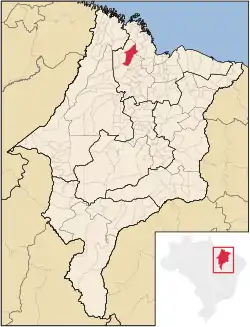 Location of Pinheiro in the State of Maranhão