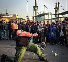 Mareke Giri performer (December 2014) in Tajrish Square