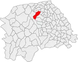 Location in Suceava County