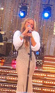 Mariah Carey performing for Good Morning America in 2005