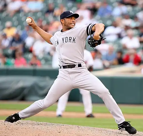 Image 8Mariano RiveraPhoto: Keith AllisonPanamanian baseball pitcher Mariano Rivera has spent his entire 16-year Major League Baseball career with the New York Yankees. An 11-time All-Star and five-time World Series champion, Rivera has accumulated 559 saves, the second-most in MLB history, and he holds Major League postseason records for saves and earned run average, among other records.More selected pictures