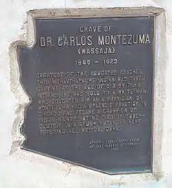 Dr. Carlos Montezuma plaque.