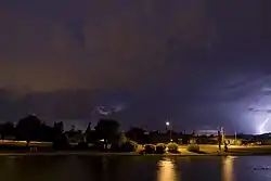 Maricopa Lake in a thunderstorm, Youngtown