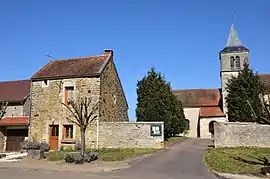 The church in Marigny-le-Cahouët