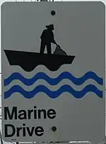 Sign for Marine Drive Trail