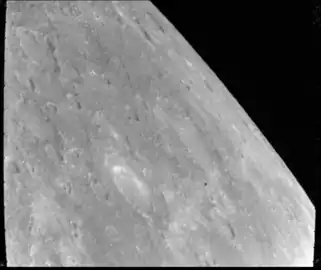 Mariner 10 image with Al-Hamadhani and nearby Scarlatti at center