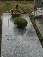 Mario Moretti Foggia gravestone, Old Church cemetery, Macugnaga, Italy