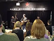 Pickerel (center) performing with Mark Pickerel and His Praying Hands in Seattle, 2008.