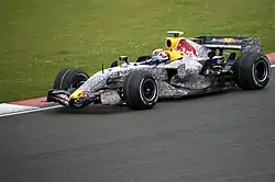 The special Wings for Life livery at the 2007 British Grand Prix.