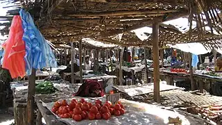 Marketplace in Mansa, Zambia.