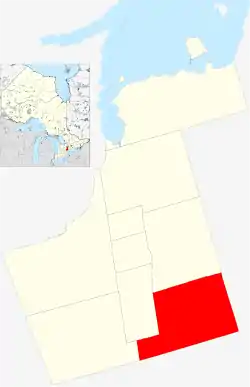 Location of Markham within York Region