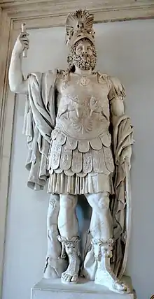 Mars wearing muscle cuirass, 1st century AD