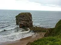 Picture of Marsden Rock in 2011, 14 years after the collapse of the arch and demolition of the smaller stack.