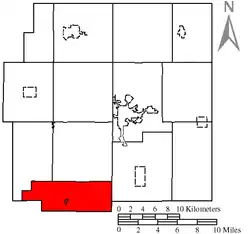 Location of Marseilles Township in Wyandot County