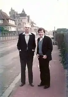 Martin with Carroll L. Wilson, Normandy, 1976