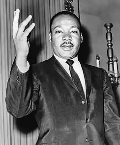 Martin Luther King Jr., leader of the civil rights movement (Morehouse)