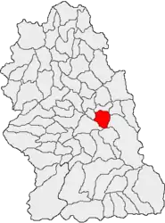 Location in Hunedoara County