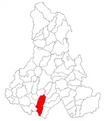 Location in Harghita County