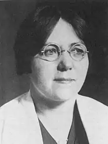 Black and white portrait photograph of Dr Mary Broadfoot Walker in the 1920s