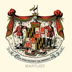 Image 11The historical coat of arms of Maryland in 1876 (from Maryland)