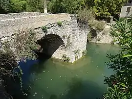 The bridge over the Lauquette river in Mas-des-Cours