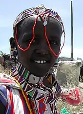 Image 3Maasai woman in traditional headdress and attire. (from Culture of Kenya)