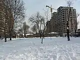 Mashtots Park during the protests