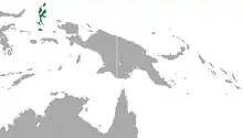 North Molucca Islands near New Guinea