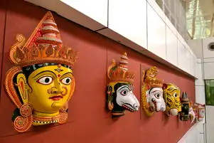 Traditional Masks on Display